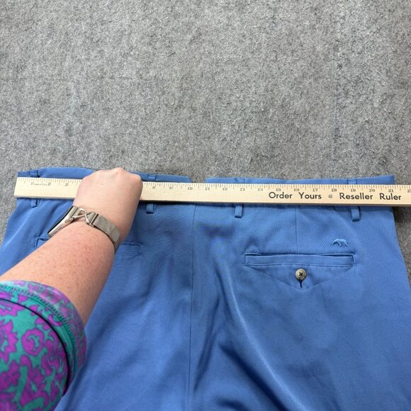 Onward Reserve Shorts Men 42 Blue Flat Front Performance Stretch 7" - Picture 11 of 16